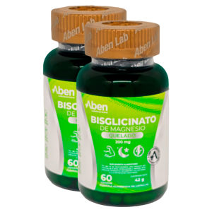 Pack x2 Bisglicinato de magnesio quelado 60 cápsulas